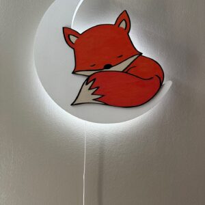 Lampe veilleuse murale Renard sur Lune